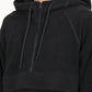 Men's Solid Charcoal Grey Hooded Sweatshirt