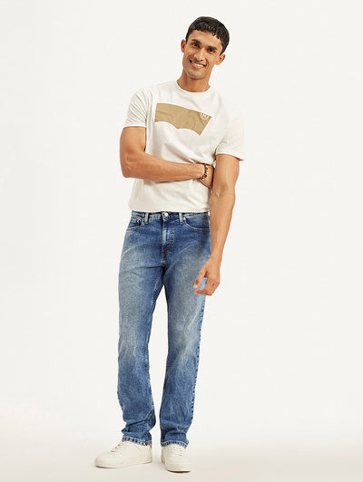 Men's 541 Blue Athletic Tapered Fit Mid Rise Jeans-image-43
