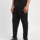 Men's Black Loose Fit Cargo Trousers - 3353772b-88ac-4289-ae70-e4c125e6844a View
