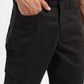 Men's Black Loose Fit Cargo Trousers