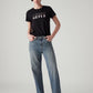 Women's 94 Blue Baggy Fit Mid Rise Jeans - Styleshot View