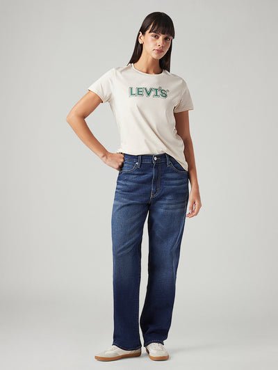 levi's Women's 94 Blue Baggy Fit Mid Rise Jeans-picture-14