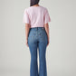 Women's 94 Blue Baggy Fit Mid Rise Jeans - Back View