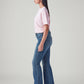 Women's 94 Blue Baggy Fit Mid Rise Jeans - Side View