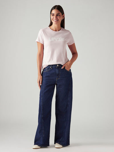 Women's 94 Dark Blue Baggy Fit Mid Rise Jeans