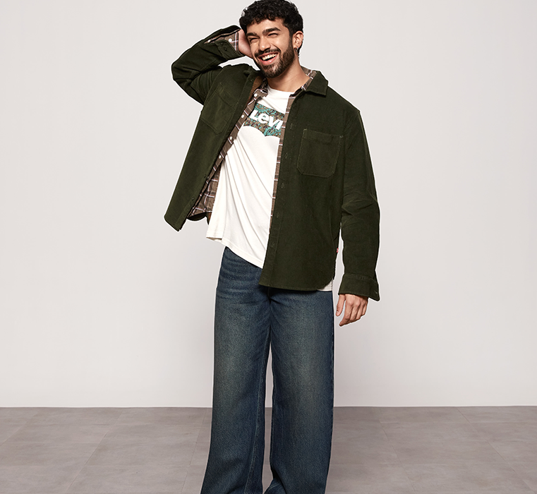 Men's 578 Dark Blue Loose Fit Mid Rise jeans