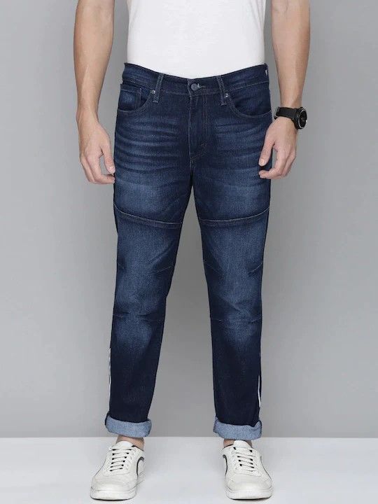 Men's 511 Blue Slim Fit Mid Rise Jeans
