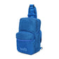 Men's Blue Solid Crossbody Bag