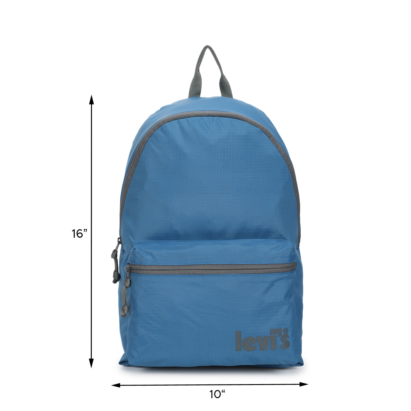 Men's Teal Blue Solid Backpack
