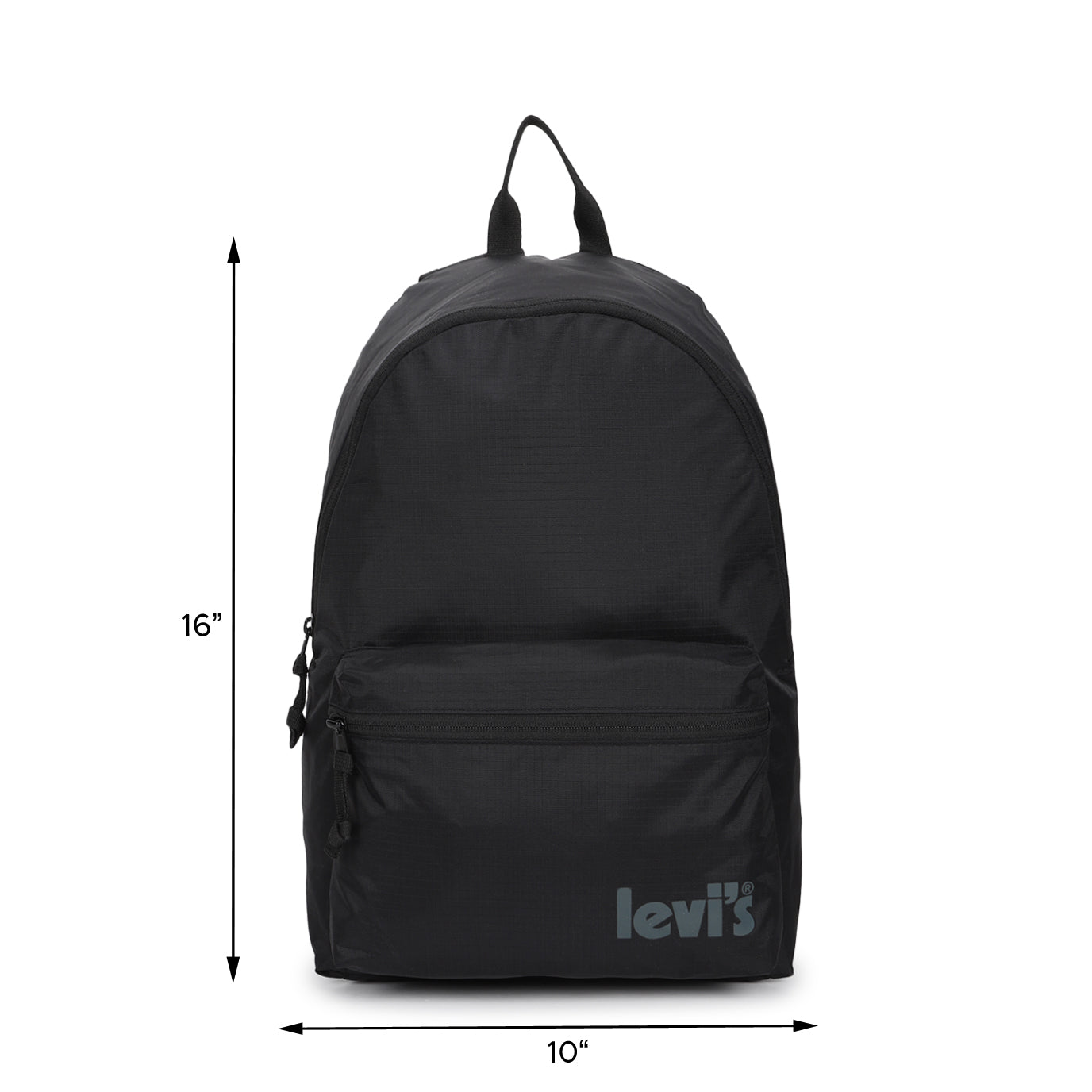 Men s Black Solid Backpack Levis India Store