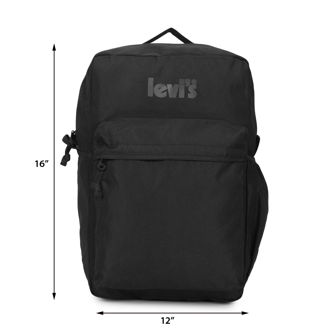 Men s Black Solid Backpack Levis India Store