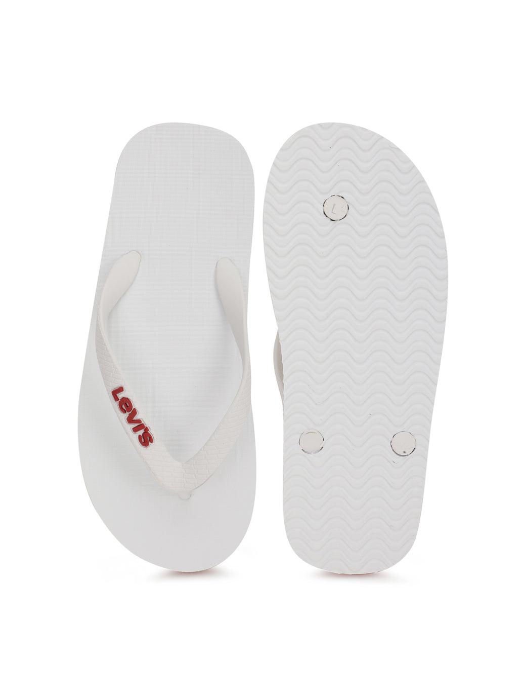 Men s White Flip Flops Levis India Store