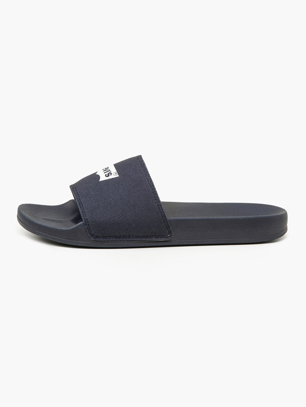 Men's Navy Blue Batwing Logo Slides