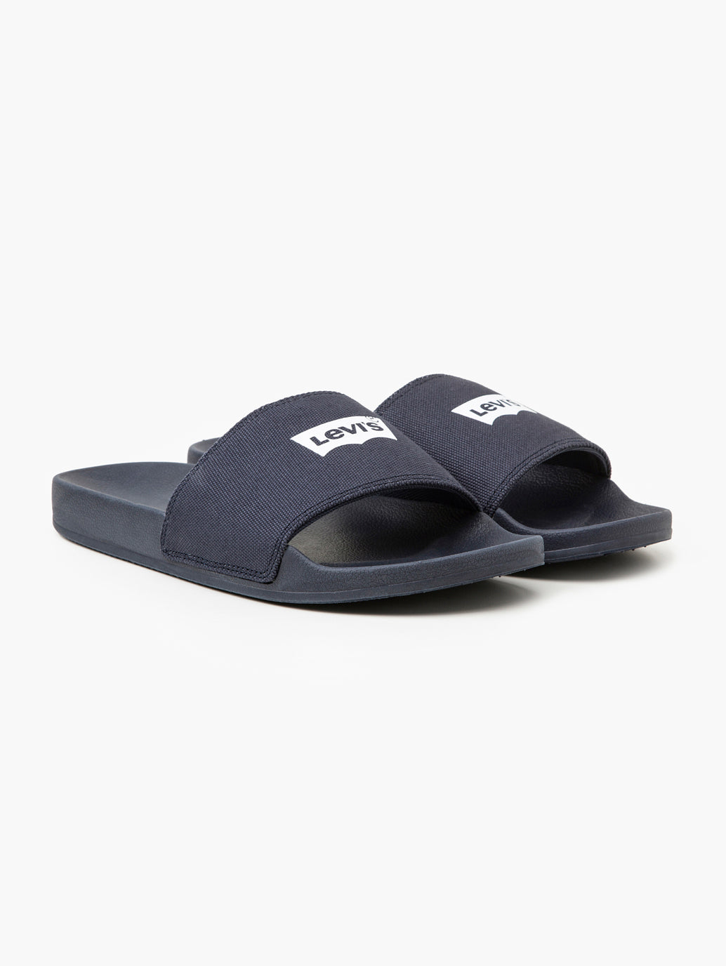 Men's Navy Blue Batwing Logo Slides - 1c30890d-ea91-4a2e-aca5-ea1d6e1c21c0 View