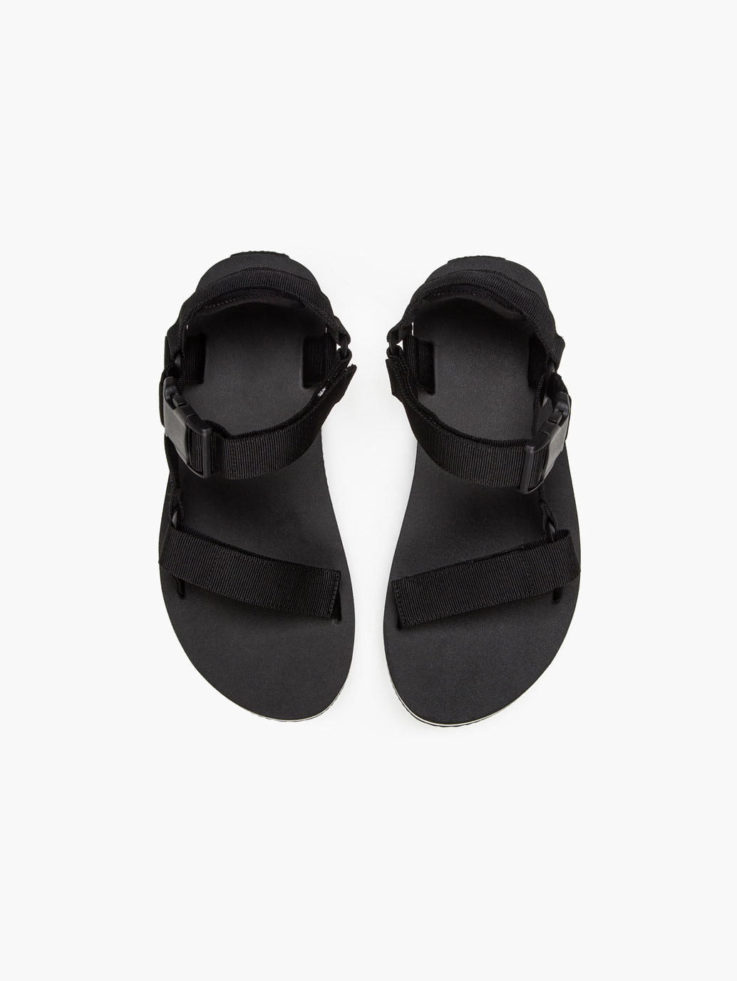 Men s Black Solid Sandals