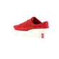 Men's Red & White Low Top Suede Casual Sneakers
