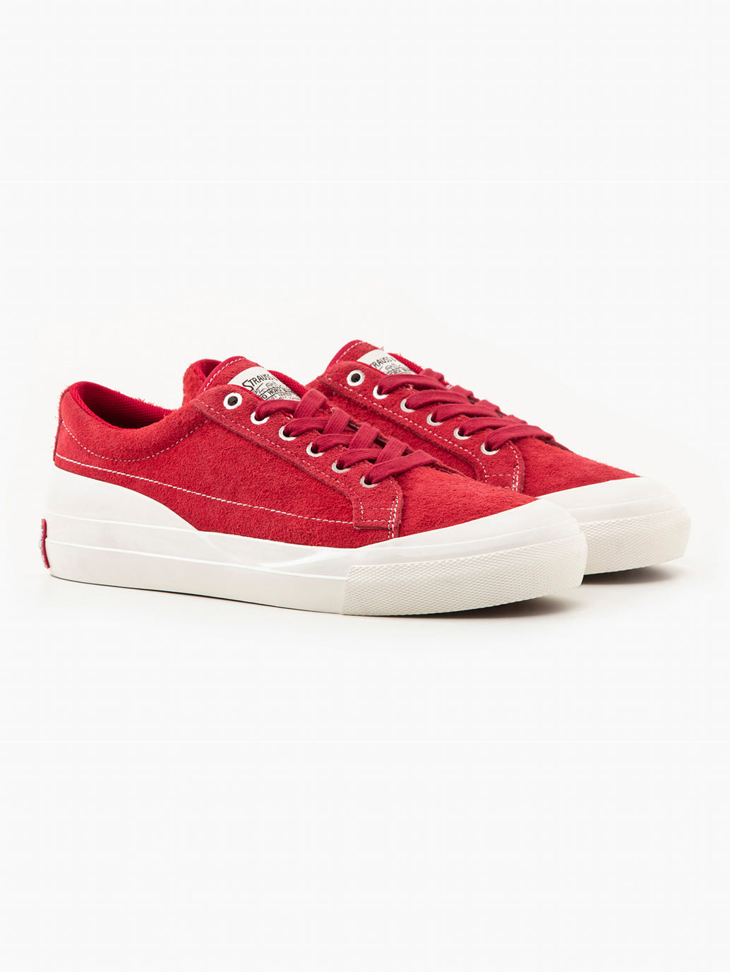 Red best sale casual sneakers