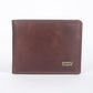 Men's Brown Solid Bi-Fold Wallet - 0001 View