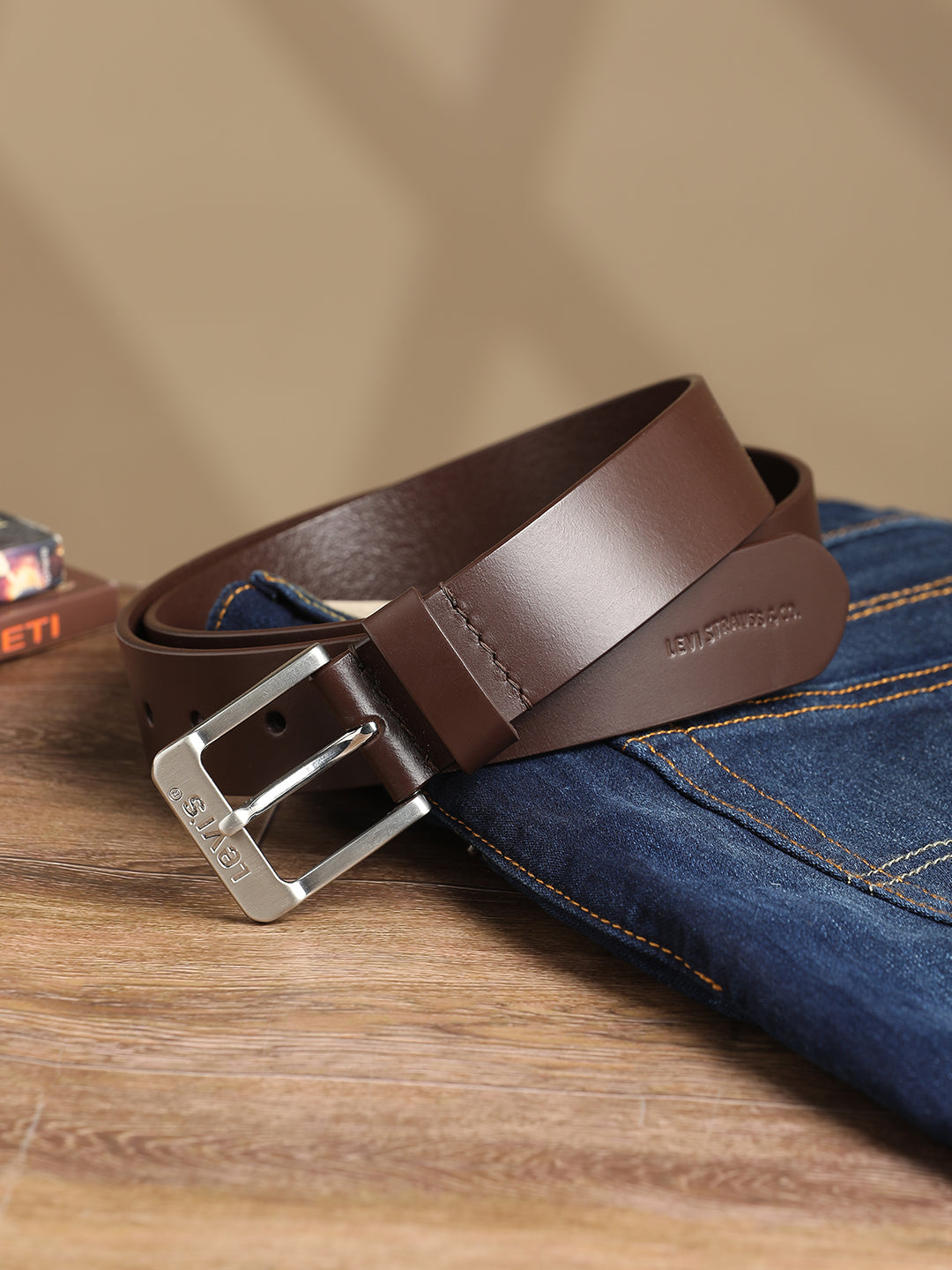 Men's Brown Solid Belt - 0003 View