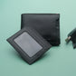 Men's Black Solid Bi-Fold Wallet - 1 View