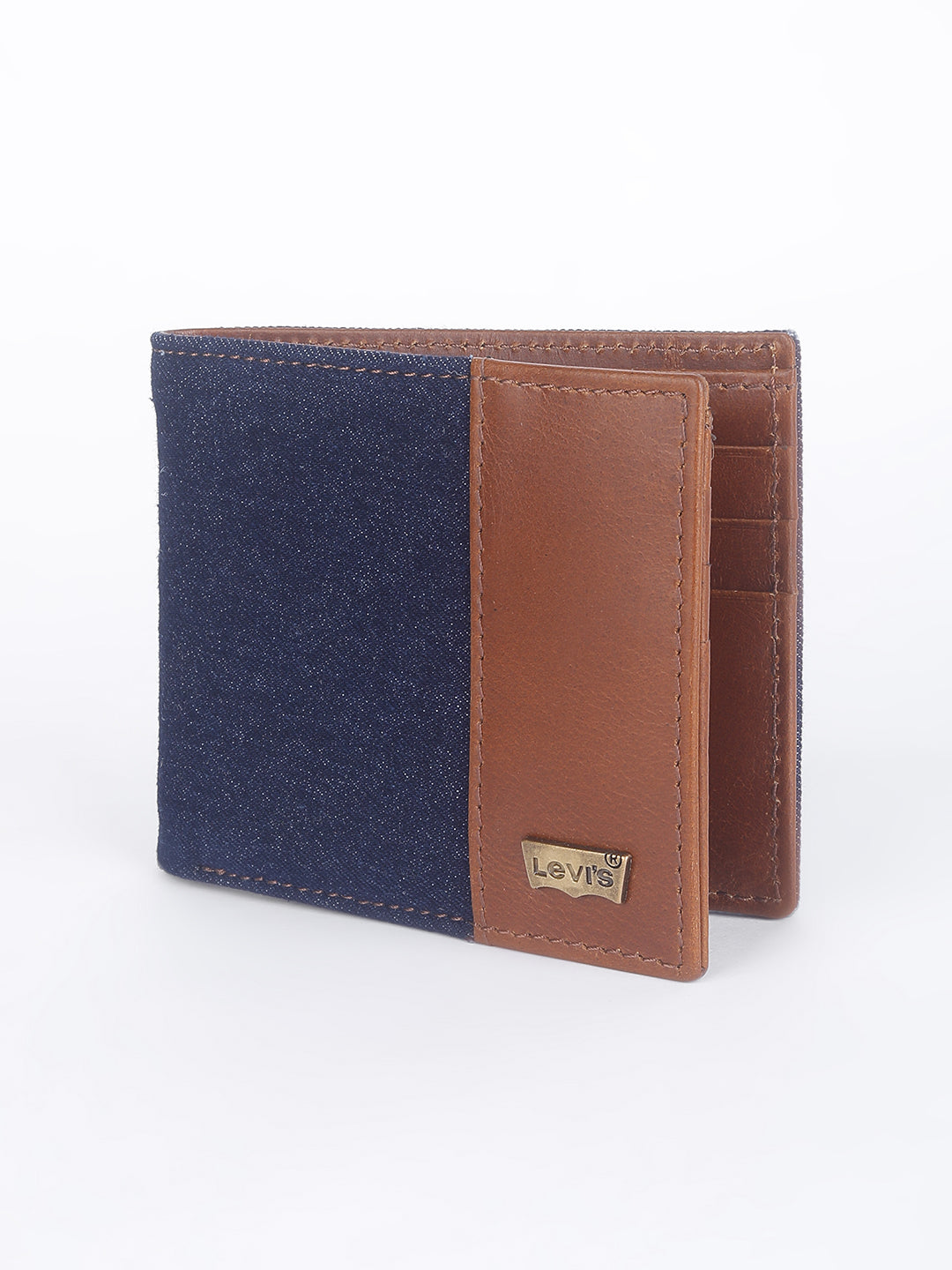 Men's Blue Colorblock Bi-Fold Wallet - aeeca3a1-eaa0-44b7-8903-0df0e46d45e5 View