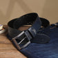 Men's Blue Textured Belt - 1 View