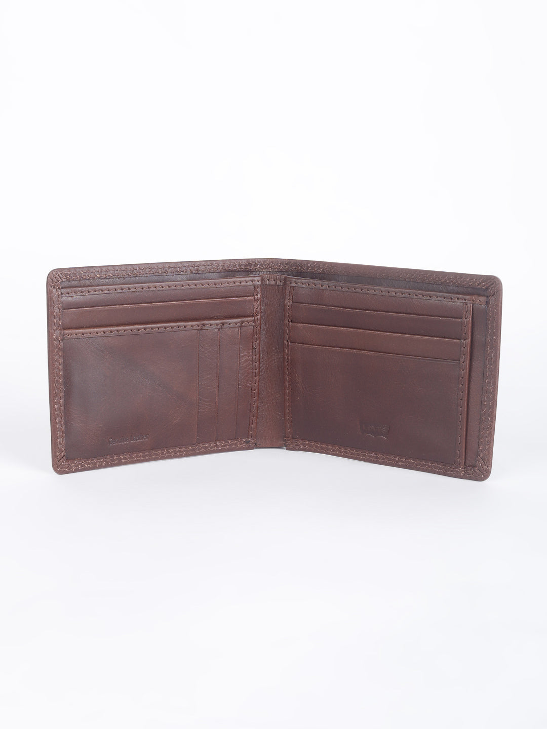 Men's Brown Solid Bi-Fold Wallet - 1243345b-6d84-4fa7-a9e5-add3f99b9334 View