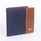 Men's Blue Colorblock Bi-Fold Wallet - b3e51b48-2987-4f46-9307-507334d34b1a View