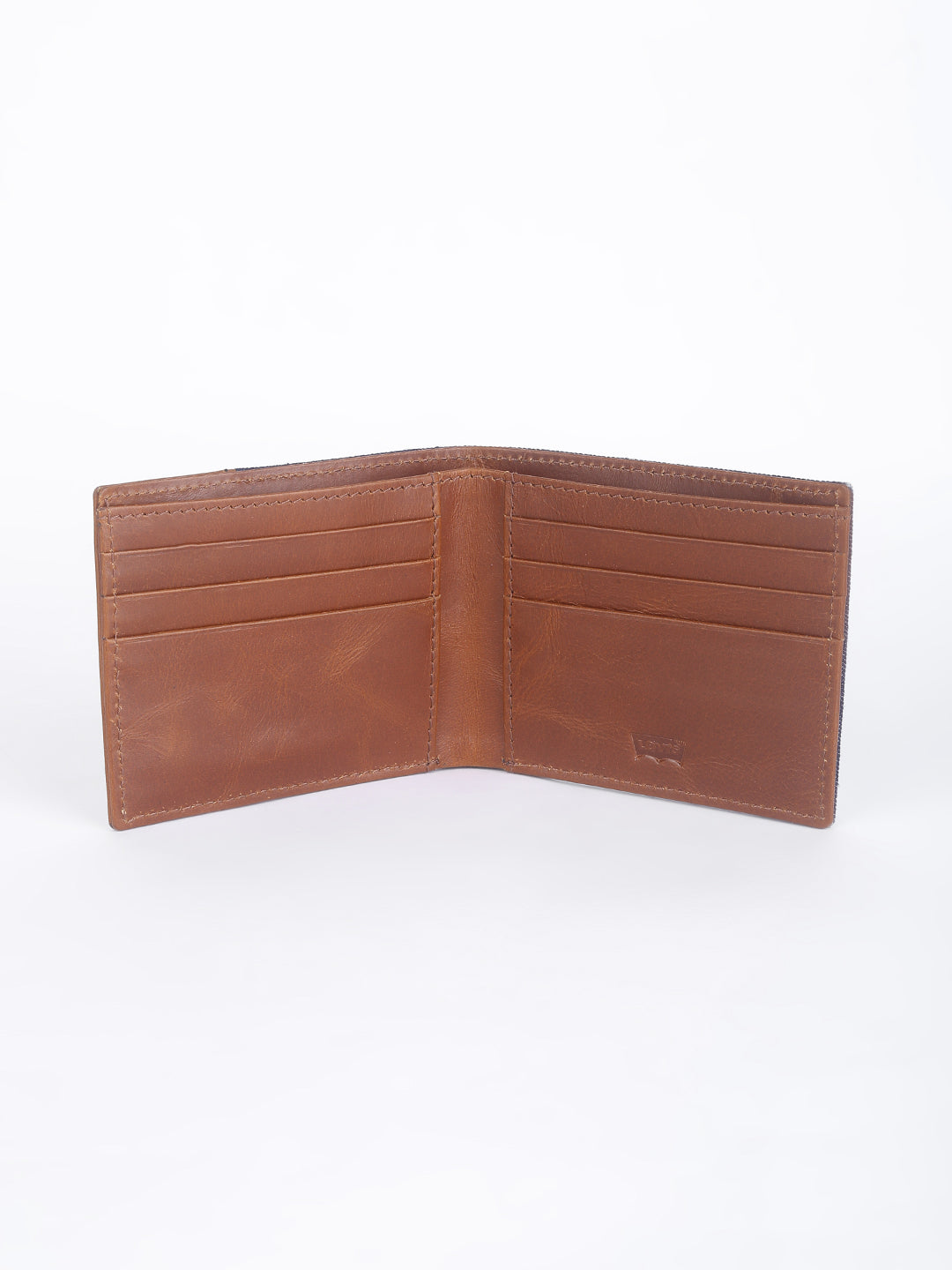 Men's Blue Colorblock Bi-Fold Wallet - 1 View