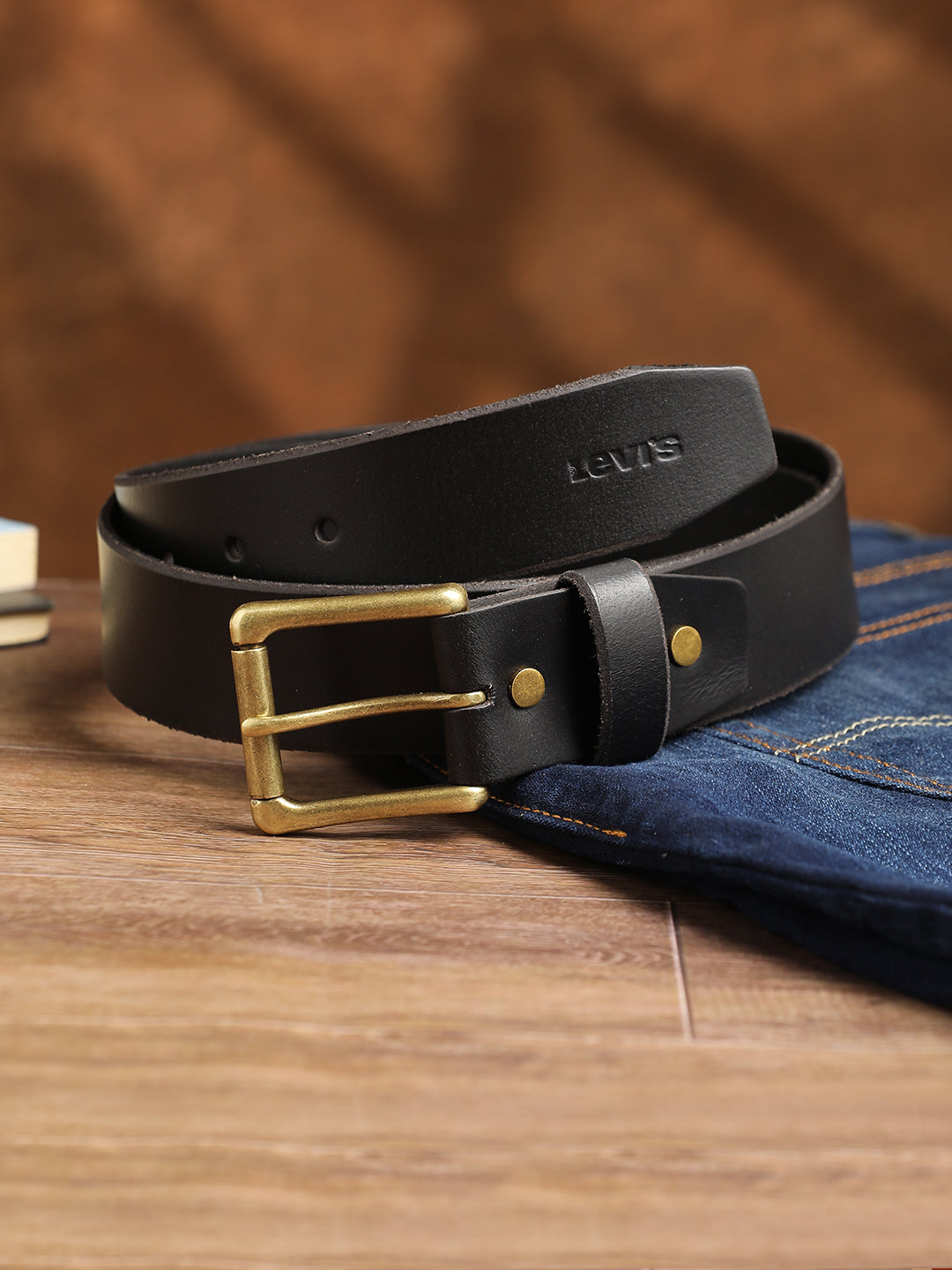 Men's Black Solid Belt - 0009 View