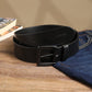 Men's Black Solid Belt - 0011 View