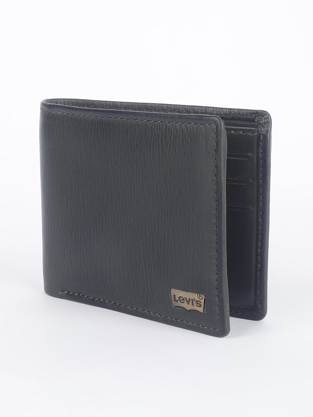Men's Olive Solid Bi-Fold Wallet - 3be9a7d1-8c86-4252-b7cb-23297cab731d View
