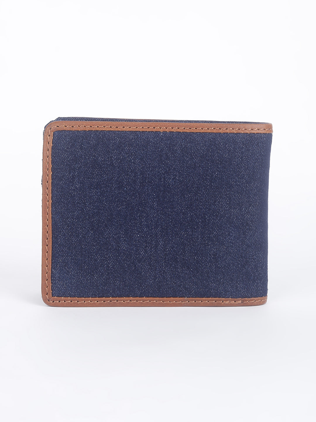 Men's Blue Solid Bi-fold Wallet - 75a04036-7321-4775-9218-a2c5e914580a View