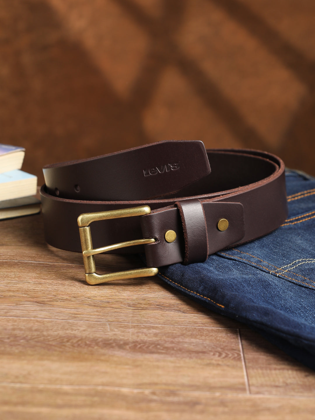 Men's Brown Solid Belt - 0012 View