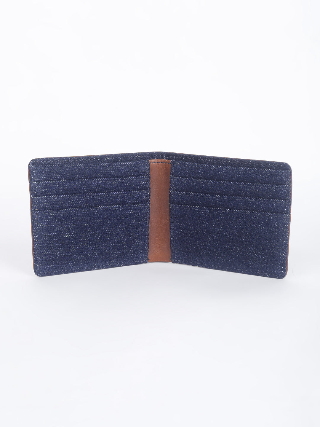 Men's Blue Solid Bi-fold Wallet - b4ccce2f-53eb-4cfd-a828-29c6e07d8258 View