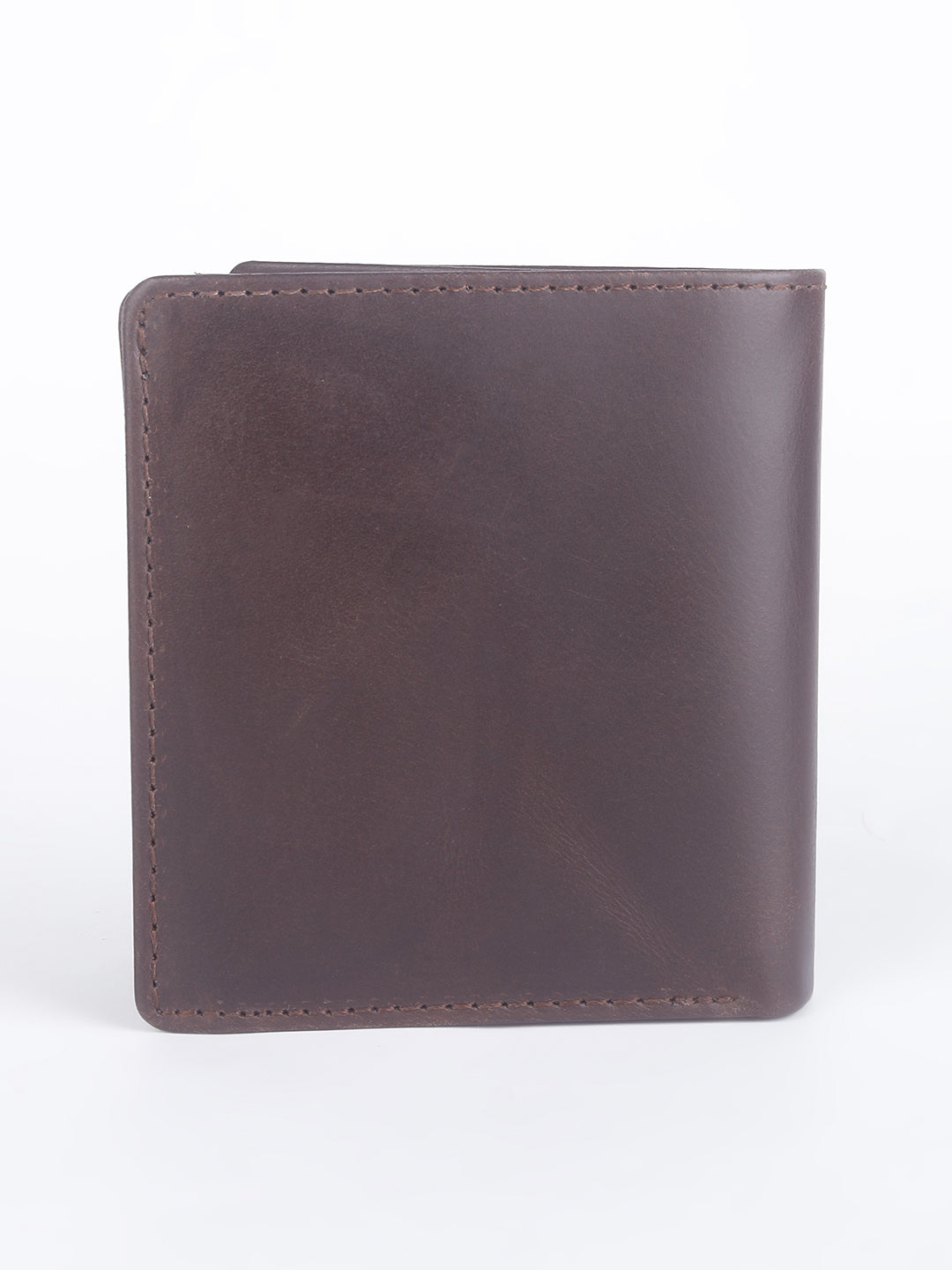 Men's Brown Solid Bi-Fold Wallet - 1 View