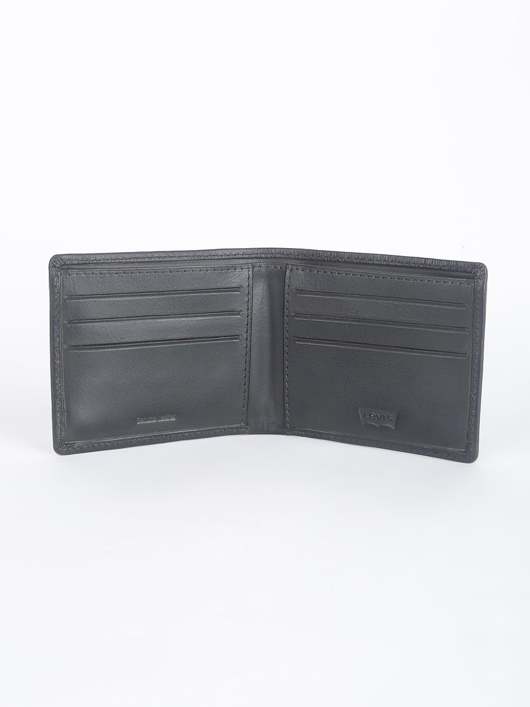 Men's Olive Solid Bi-Fold Wallet - 1 View