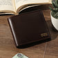 Men's Brown Solid Bi-Fold Wallet - 156546fd-d3fa-4ae4-a059-e18cc49ccb58 View