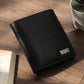 Men's Black Solid Card Holder - 443ffe9c-4f16-4f2e-a29c-8b68199c4ffa View