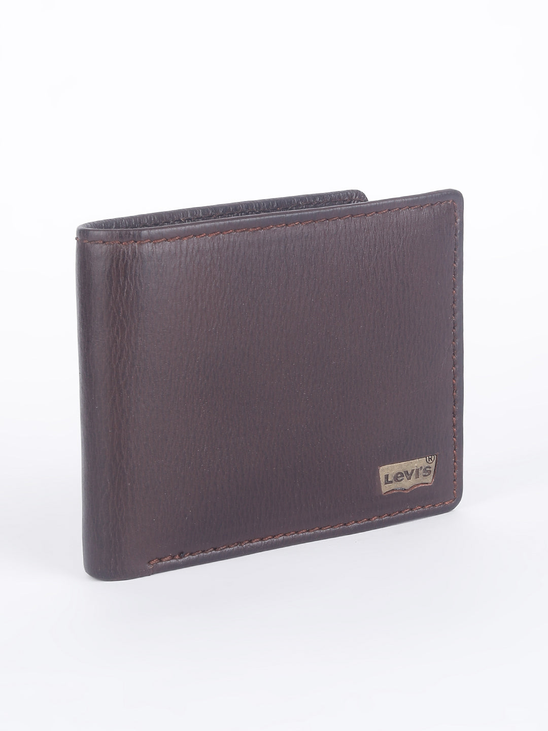 Men's Brown Solid Bi-Fold Wallet - 0018 View