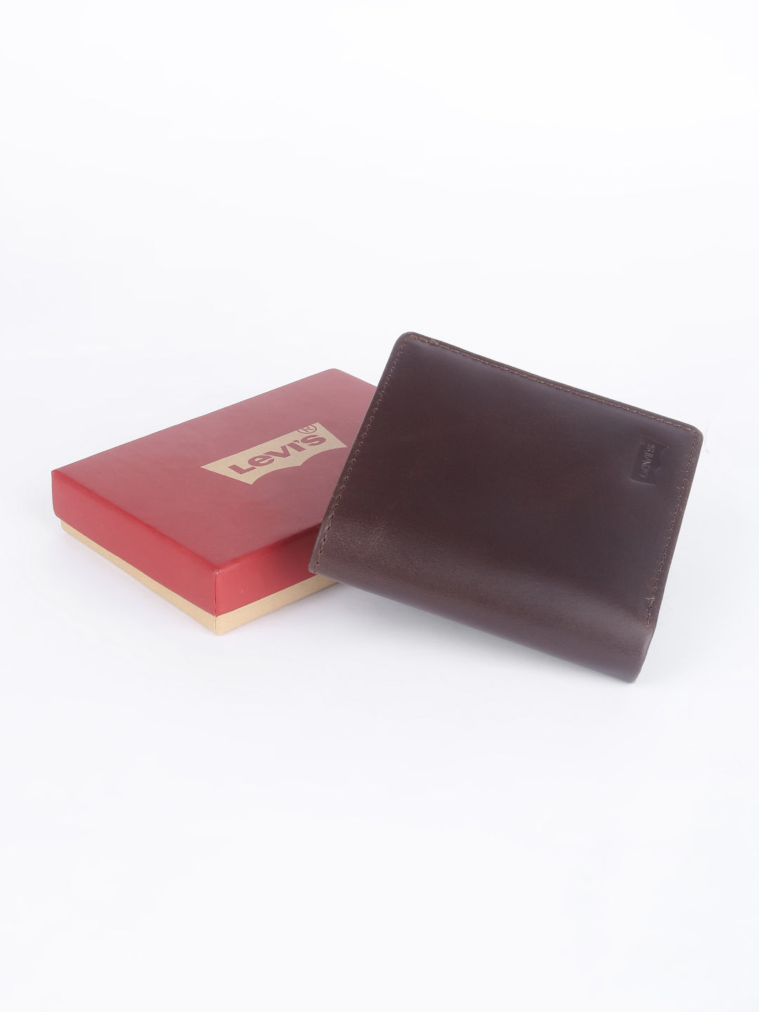 Men's Brown Solid Bi-Fold Wallet - 1 View
