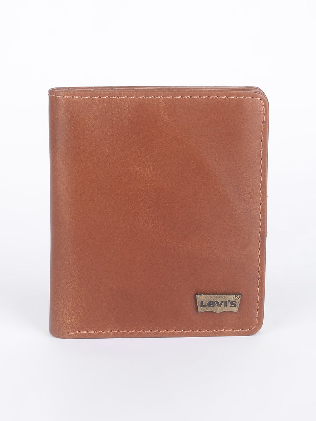 Men's Tan Solid Card Holder - 36d4144b-14bc-4e31-bbb8-e71fa256b59d View