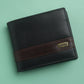 Men's Black Colorblock Bi-Fold Wallet - 2 View