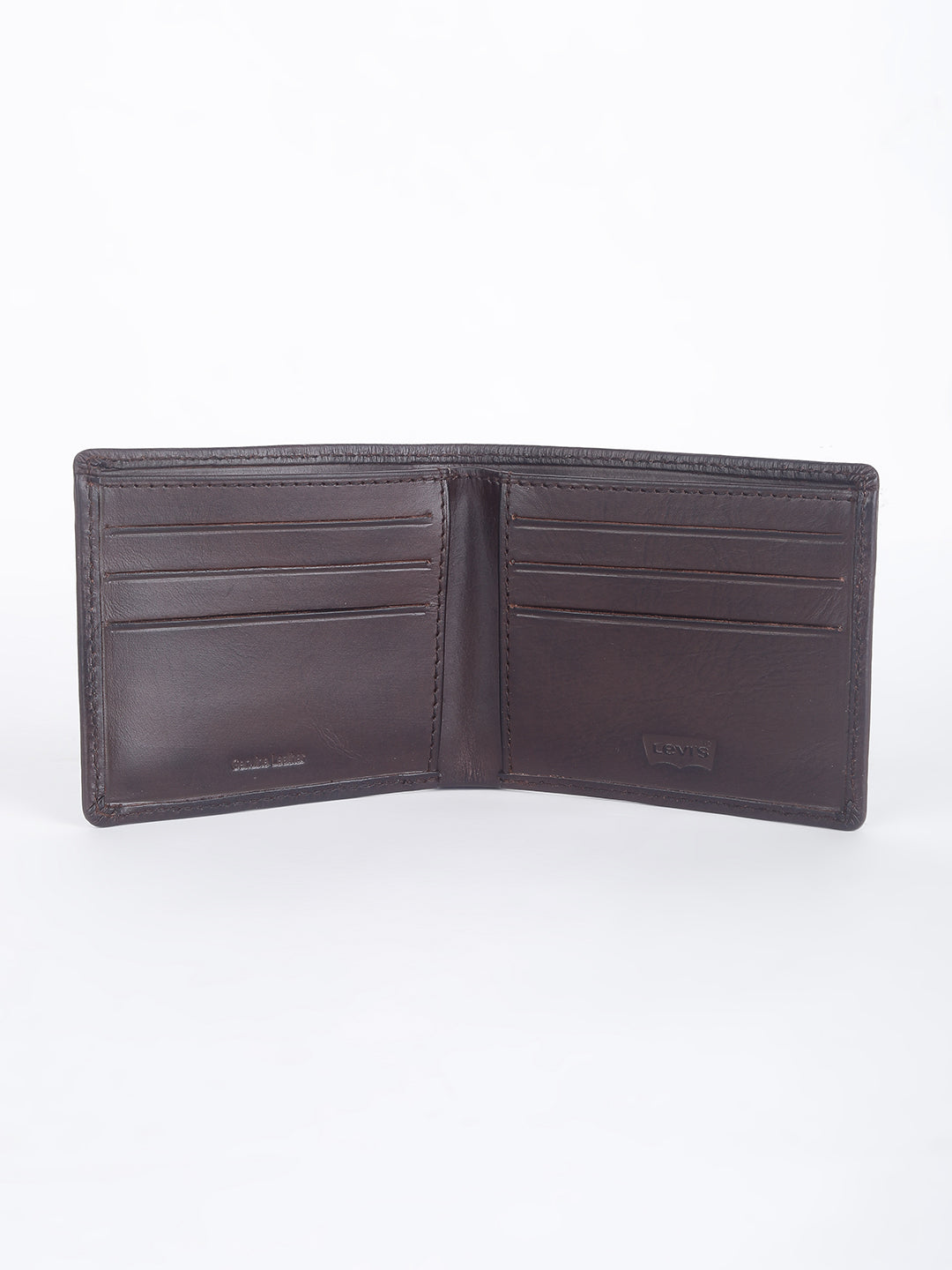 Men's Brown Solid Bi-Fold Wallet - 0021 View