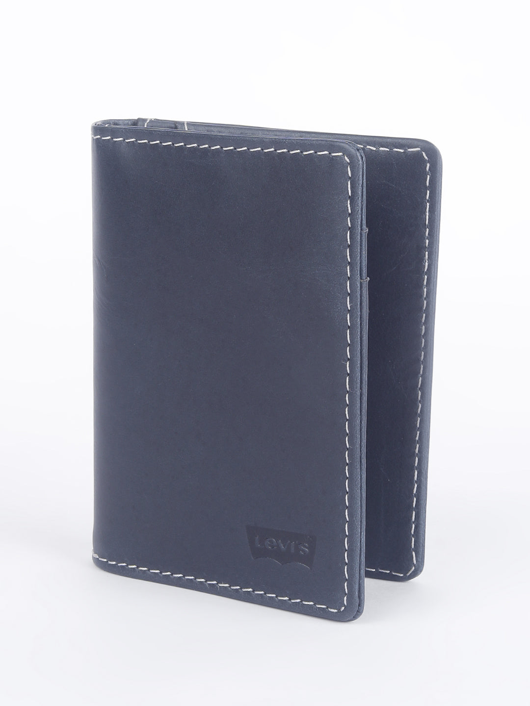 Men's Navy Solid Card Holder - 0023 View