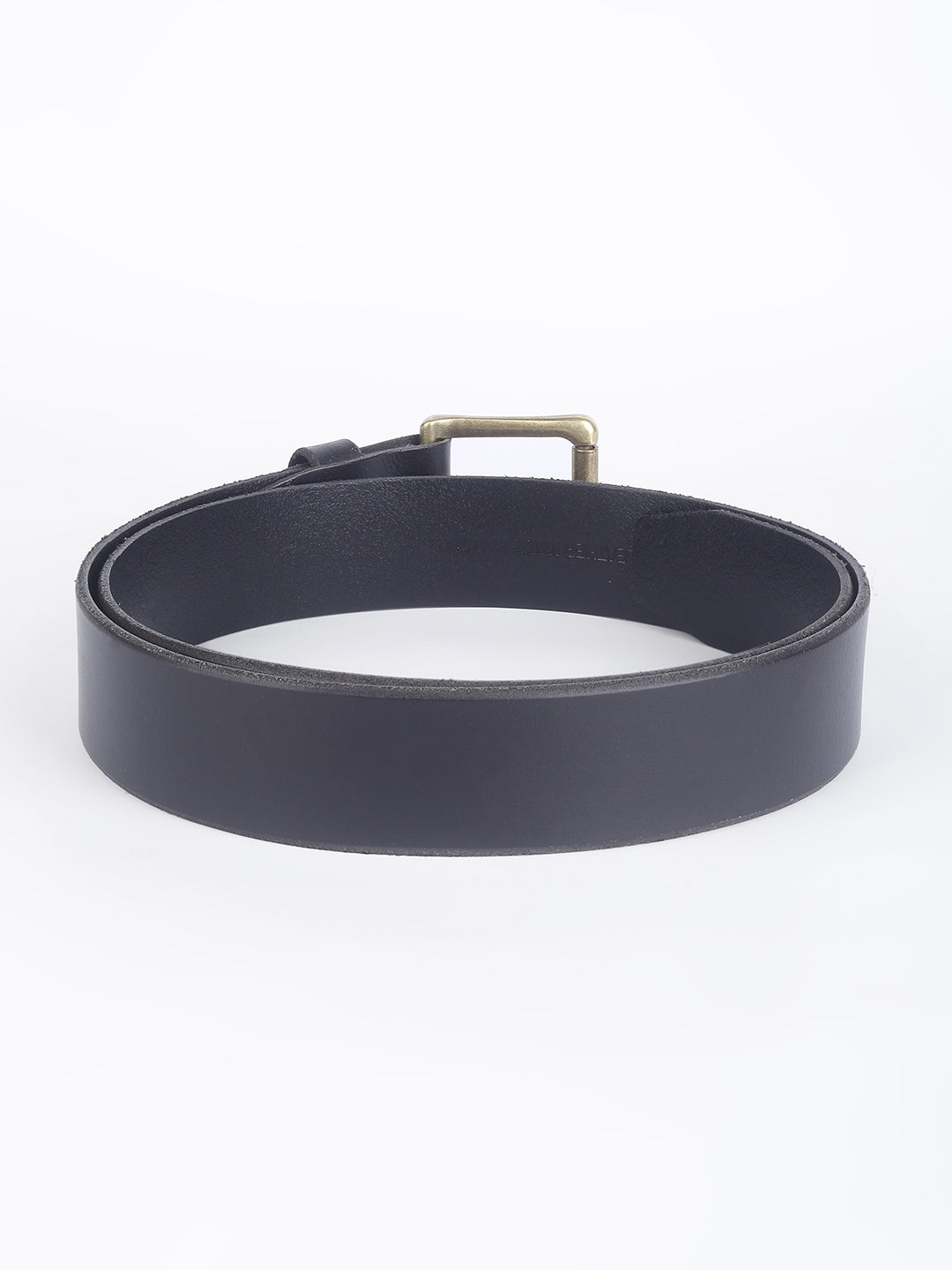 Men's Black Solid Belt - 1 View