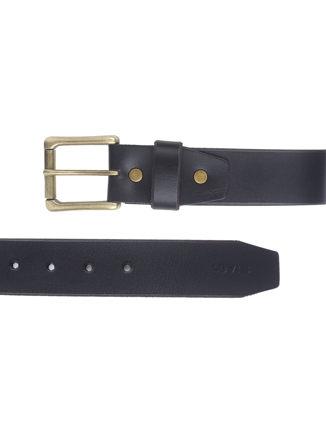 Men's Black Solid Belt - 0027 View