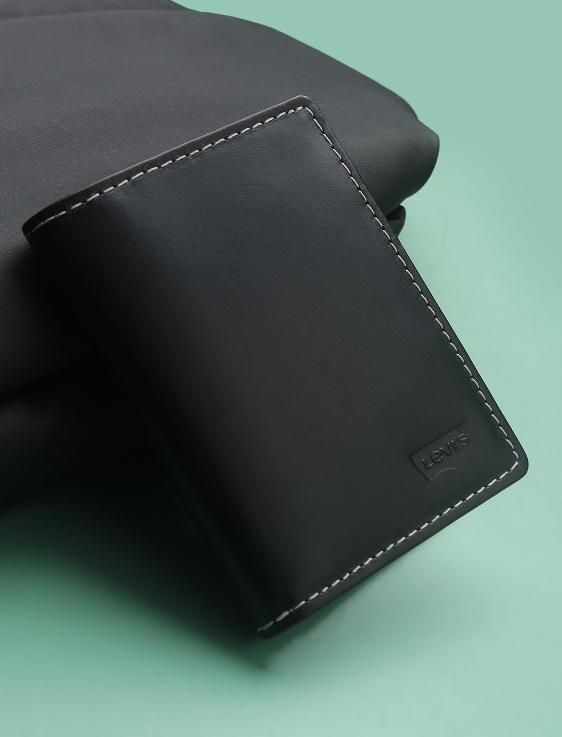 Men's Black Solid Card Holder - 0042 View