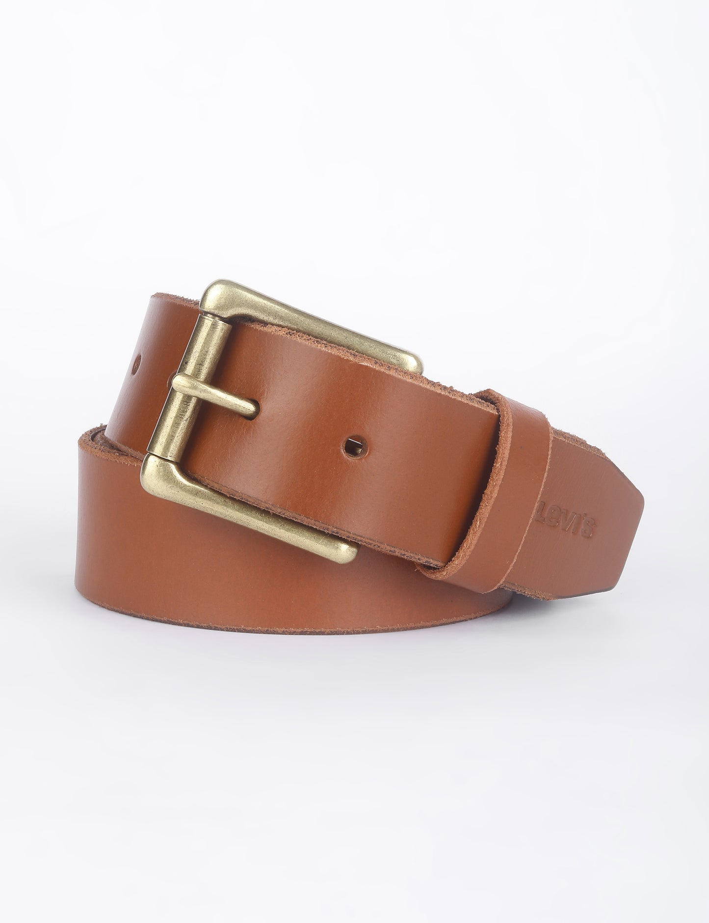 Men's Tan Solid Belt - 0043 View