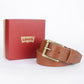 Men's Tan Solid Belt - 0044 View